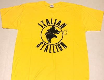 Zeldzaam! Vintage 2005 Italian Stallion Rocky Film T-shirt Nieuw! GROOT Unisex T-shirt