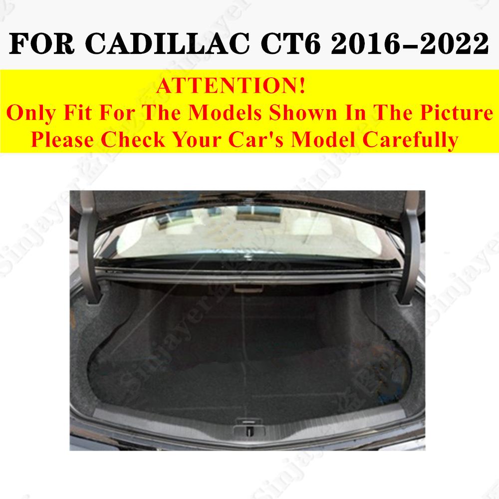 

Sinjayer коврик для багажника автомобиля, водостойкий автозапчасти, коврики для багажника, высокая боковая подкладка для багажника, подходит для Cadillac CT6 2016 2017 Brown