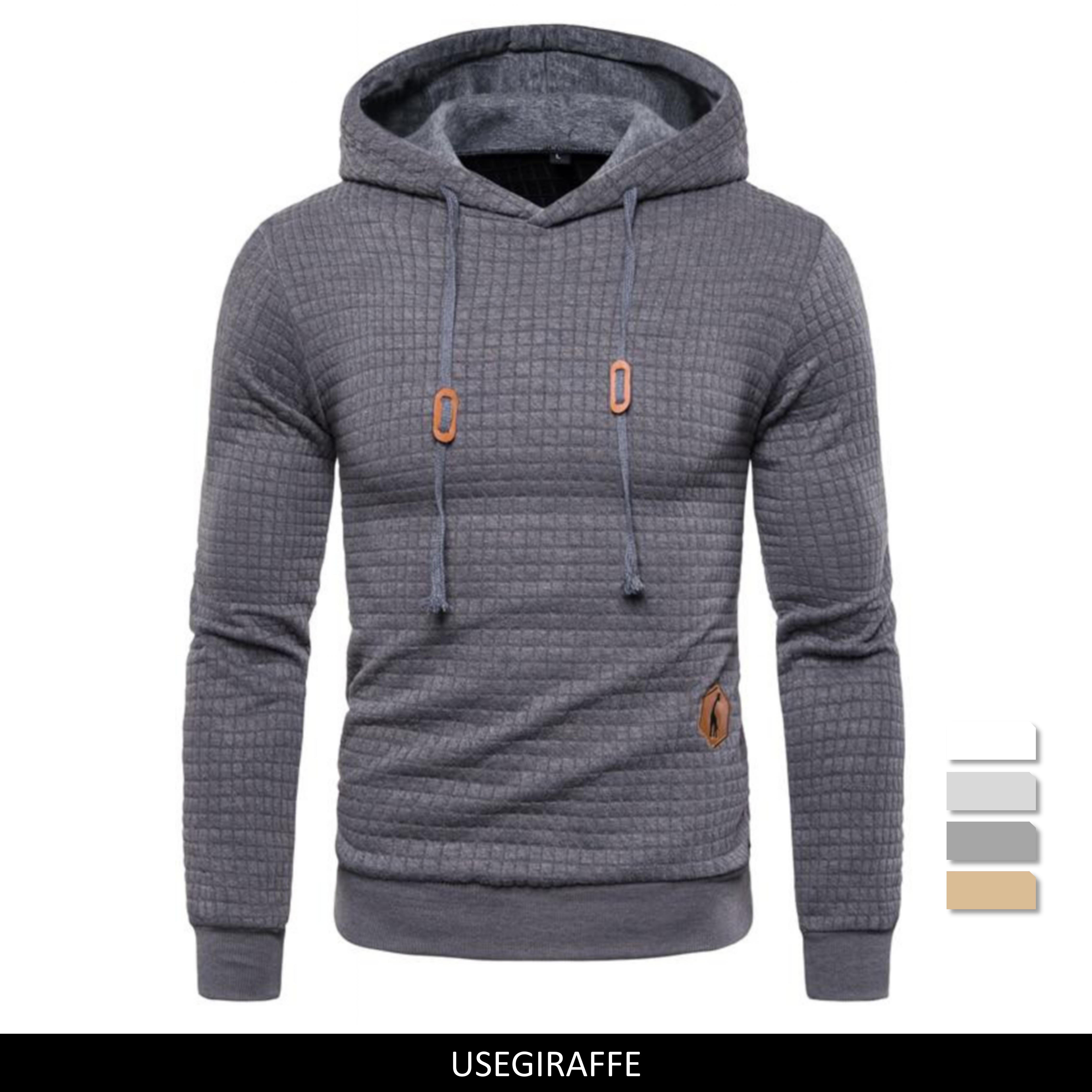 

Весенне-осенние толстовки, мужские повседневные клетчатые толстовки с капюшоном, мужские модные пуловеры с капюшоном, спортивная мужская одежда