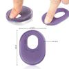 4Pcs Soft Silicone Gel Foot Cushion Inserts Heel Spurs Pain Relief Heel Cups Forefoot Pads Foot Care Shoe Insoles