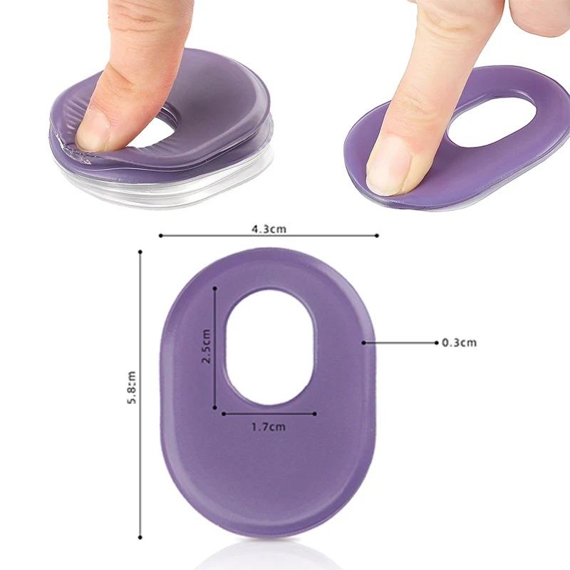 4Pcs Soft Silicone Gel Foot Cushion Inserts Heel Spurs Pain Relief Heel Cups Forefoot Pads Foot Care Shoe Insoles