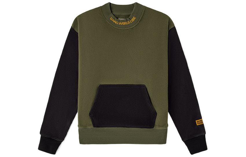 Vans Sweatshirts Women s Army Green Crew Neck Moderate Regular VN0A54M9KCZ M