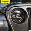 TESIN Lamp Hoods Car Front Head Light Tail Light Cover Rear Lamp Guards Protector Cover Accessories For Jeep Wrangler JL 2018