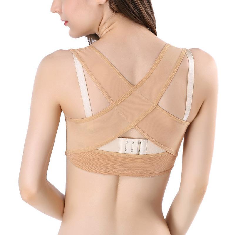 Front Button Adjustable Corrective Breast Expansion Support Push-up Breast Support Bra to Correct Hunchback Shapewear