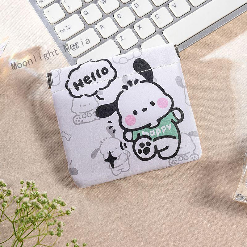 Unisex úložný sáček na datové kabely a kosmetiku s automatickým uzávěrem – přenosná peněženka na mince