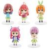 1 Stück zufällige Farbe PVC Actionfiguren The Quintessential Quintuplets Anime Nakano Ichika Nino Miku Yotsuba