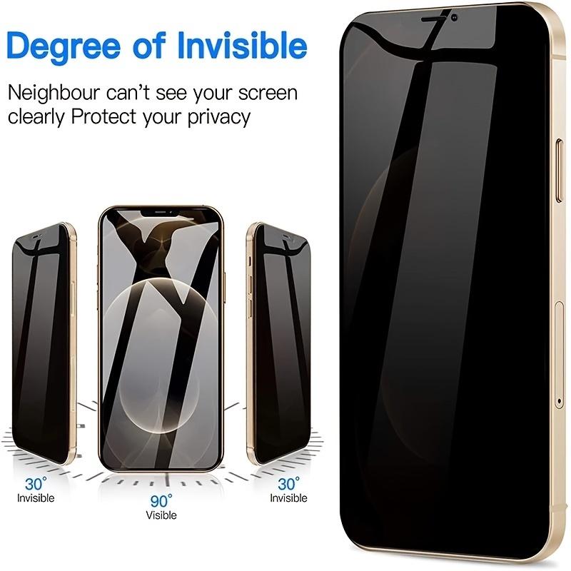 4Pcs Privacy Tempered Glass Phone Screen Protector Film For Iphone 18 17 16 15 14 13 15 12 11 Pro Max X XR XS Max 7 8Plus Film