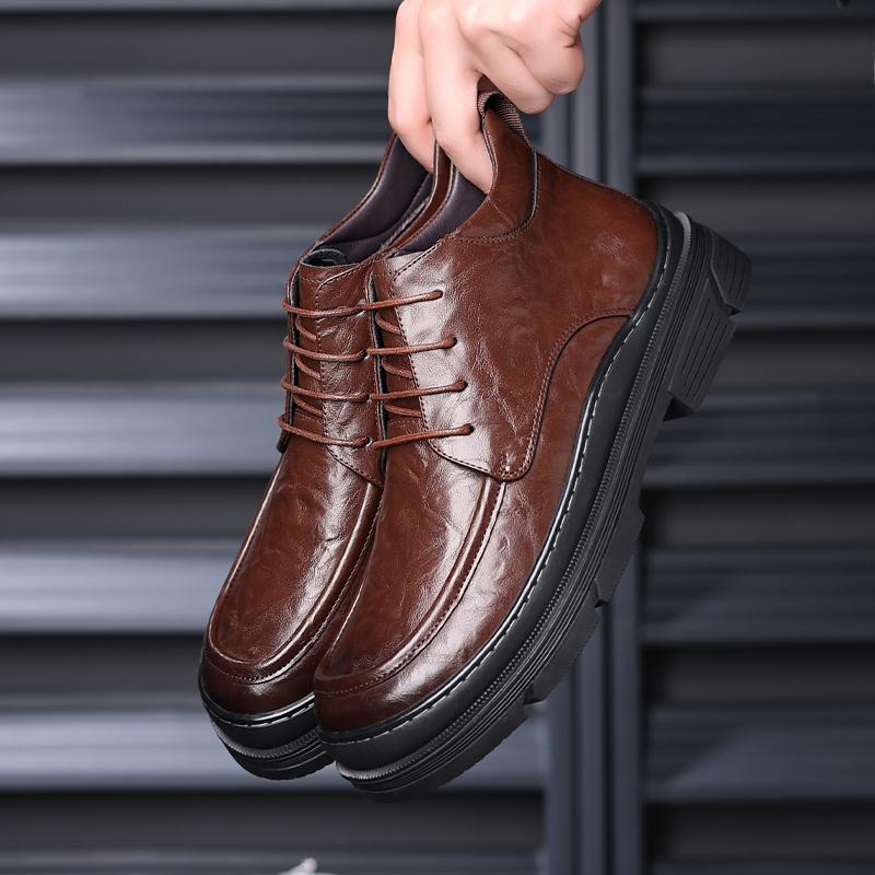 Fashion British Fashion Boots for Men Casual Winter Shoes Sneaker Outdoor Boots Non Slip Work Shoe Men Motorcycle Short Boots Zapatillas