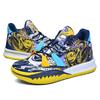 Mens Basketball Shoes Non-Slip Breathable Outdoor Sneakers Fashion Graffiti Sports Training Shoes for Running Walking