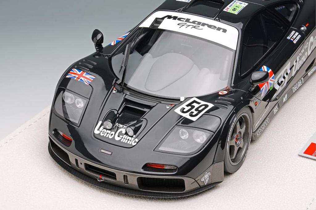 Make Up EIDOLON Scale McLaren F1 GTR 01R 1995 Blue Black Gray Finished Model EML154 1/18 Metallic/Metallic