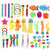 Juguetes de buceo de verano, juegos acuáticos para niños, snorkel, gemas, entrenamiento de natación para padres e hijos (masculino y femenino), torpedos
