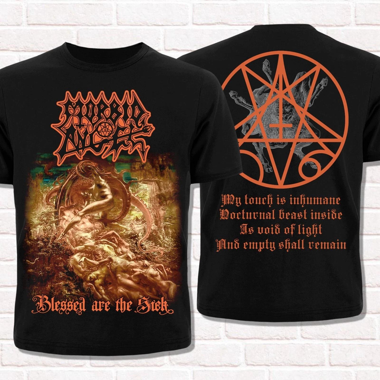 

Футболка Morbid Angel Blessed Are The Sick 1991 Флоридский дэт-метал Летний хлопок Мужская Женская Топ Футболка Уличная одежда Повседневный Тренд Y2k S