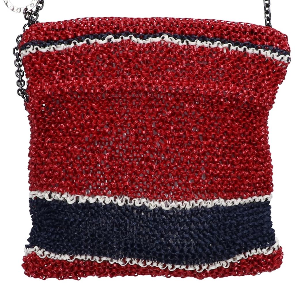 ANTEPRIMA [Beautiful condition] Stripe wire Shoulder bag Navy / RedUsed