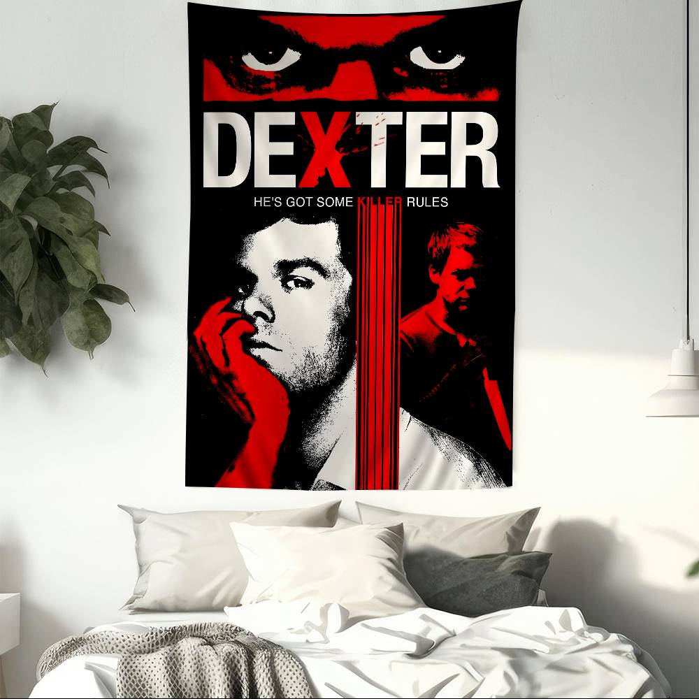 DDexter Michael CHall Classic TV Cartoon Tapestry Bohemian Wall Tapestries Mandala Home Decor