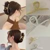 Hair Claw Women Hair Clip Hair Crab Clamp Hairgrip Matte Metal Hair Accessories