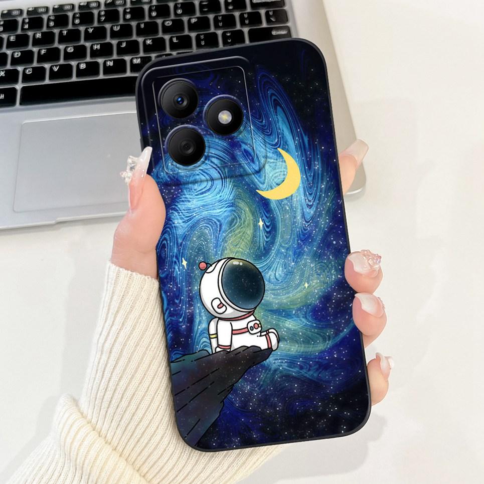 Cartoon Fashion Back Shell For Honor X50i Plus X50i+ Phone Bumper Case Soft Silicone Dragon Astronaut Funda Camera Protected