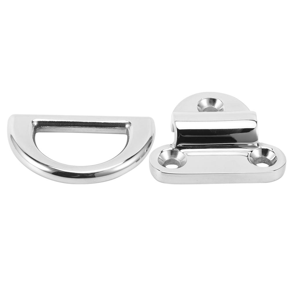 4PCS ZWS3217‑8 8mm 316 Stainless Steel D Ring Buckle Excellent Performance Yacht Accessory