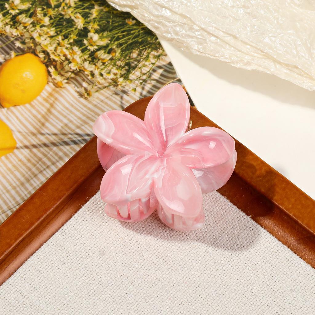 Hawaiianische Farbverlauf Haarspangen Marmor Blume Haarklammern Frauen Kleine Größe Mode Kopfschmuck Haarnadel Krabbe Haarspange Haaraccessoires