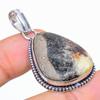 Septarian Stone Gemstone Handmade 925 Sterling Silver Jewelry Pendant 1.81" SU-6889