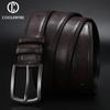 Fashion Men Belts Genuine Leather Luxury Designer Brown Vintage Waist Belt For Jeans Cinturon Cowboy