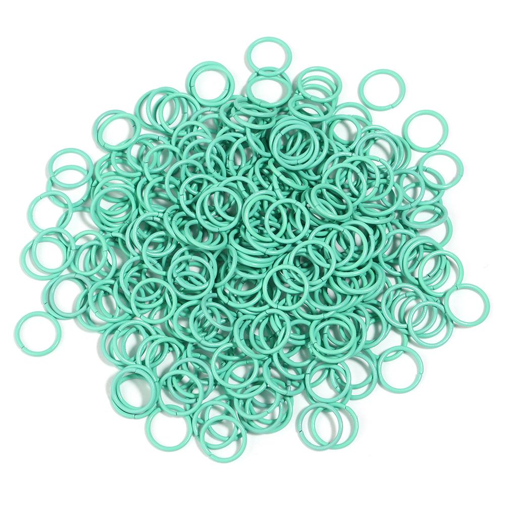 50Pcs Multicolor Charm Metal 8 10mm  Single Loops Jump Rings DIY Jewelry Findings Closed Ring For Keychain Bracelet Accessories