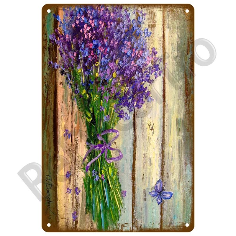 Outdoor Indoor Home Wall Decorative Plaque Plates Farm Birds Retro Tin Sign Gardening Metal Sign Vintage Metal Sign For Garden