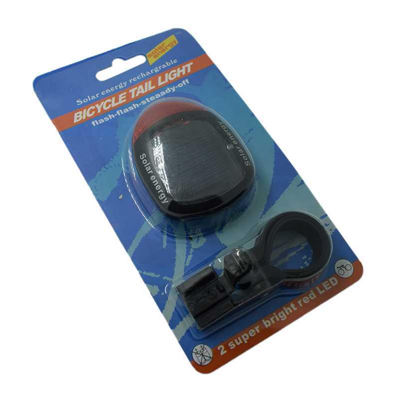 Dual LED Solar-Powered Bike Warning Taillight