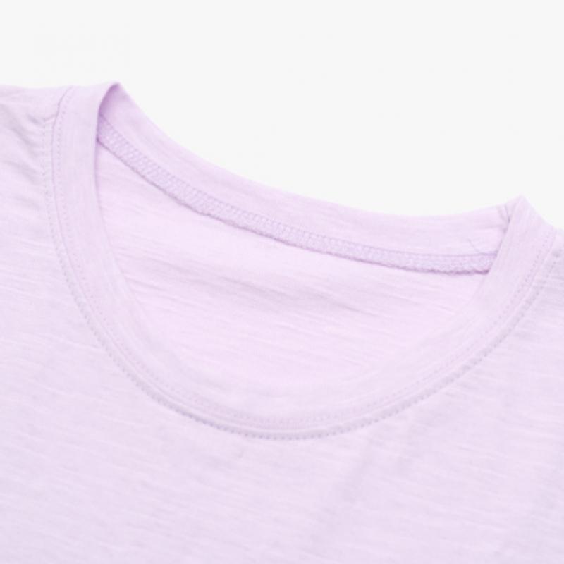Shop Women Slub CoTTon 3 4 Sleeve T shirT Pink Dai Wsh 1112