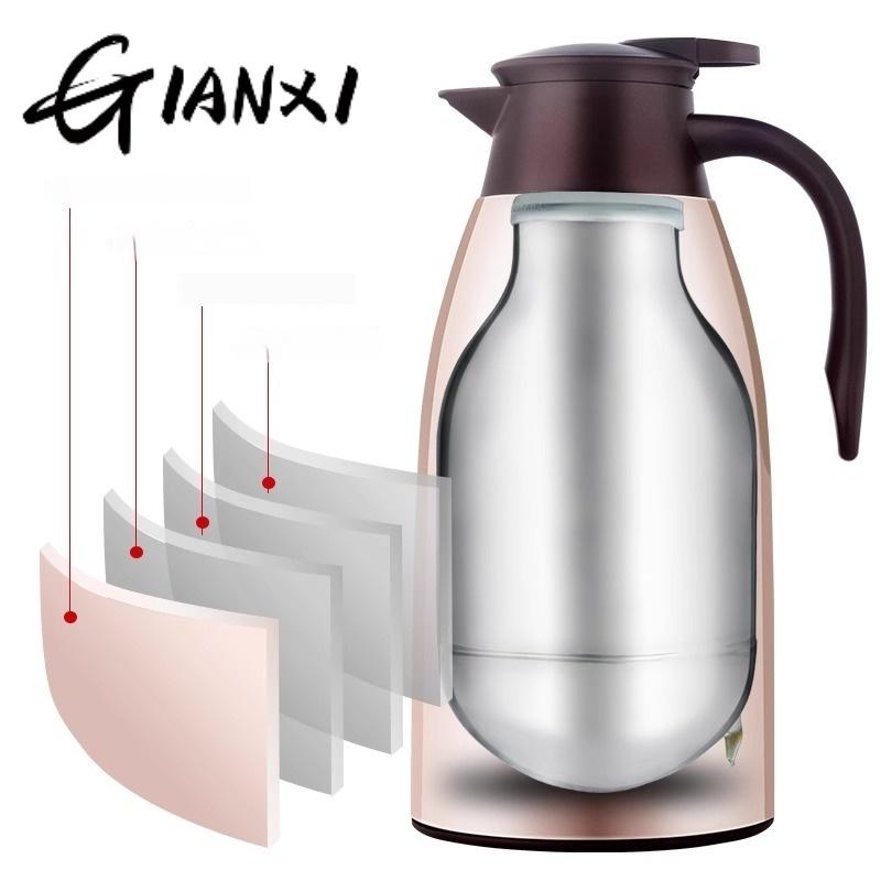 Thermoskanne Großes Fassungsvermögen Thermoskanne im Studentenwohnheim Thermoskanne im Studentenwohnheim Glas Offene Flasche