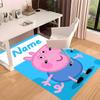 Custom personalization Peppa Pig Print Area Rug - Soft, Washable Non-Slip Indoor Mat,Living Room,Home&Office Decorative Rug