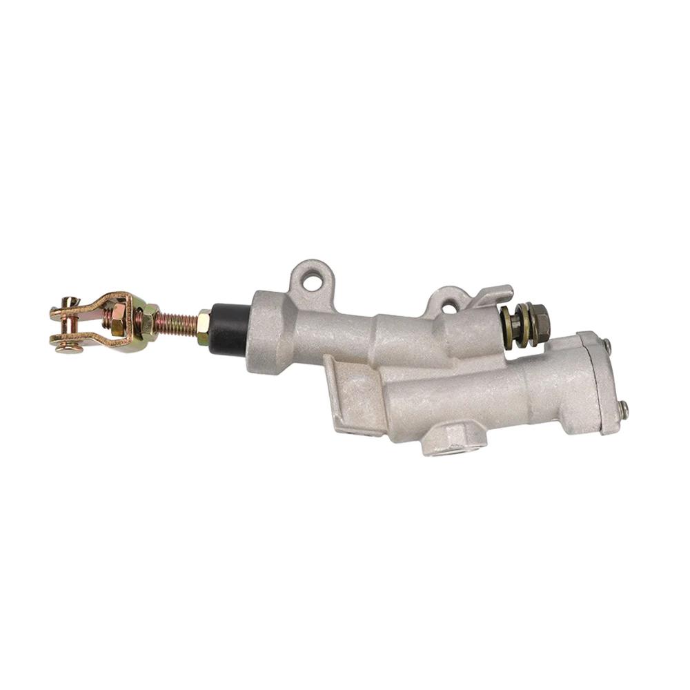 Motorcycle Rear Foot Brake Pump Hydraulic Master Cylinder Folding Rear Master Cylinder for Motorbike ATV Dirt Bike YAMAHA Parts серебряный