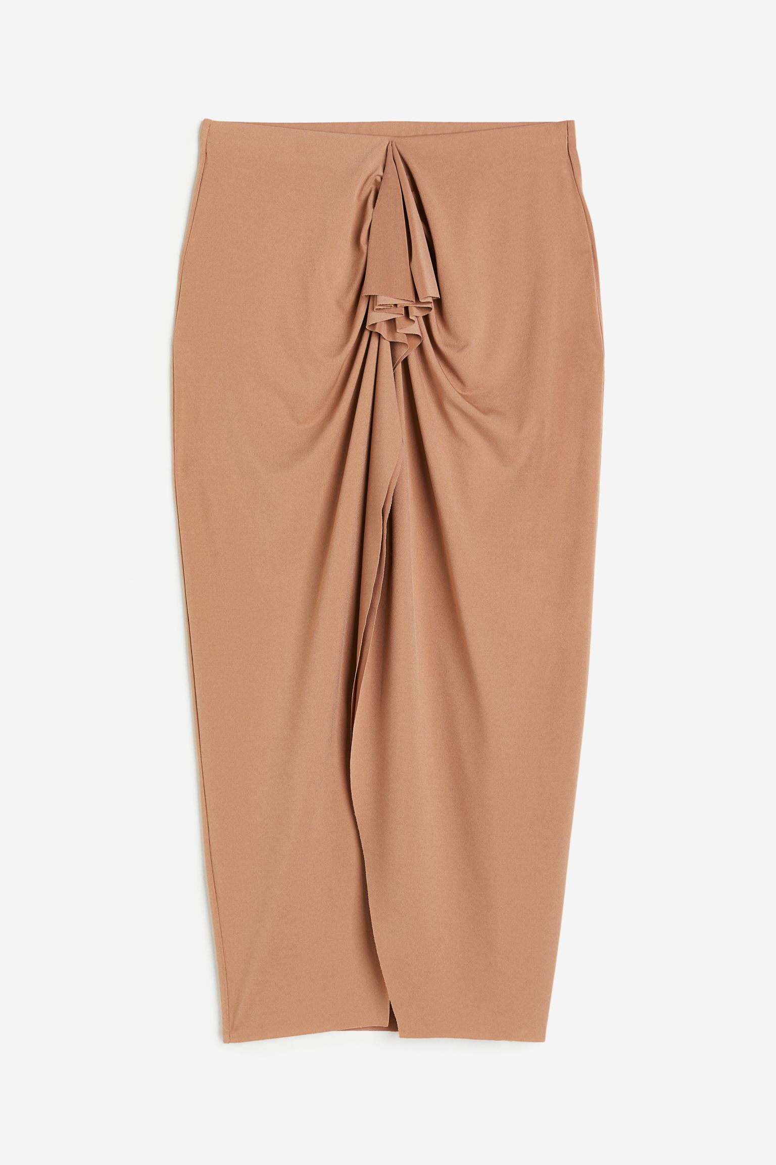 

Gusset-panel jersey skirt