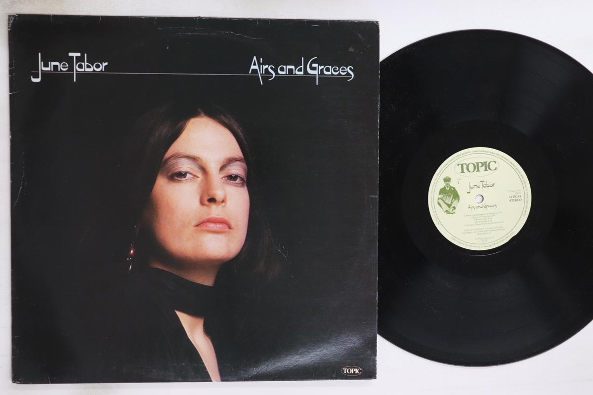 

LP Record JUNE TABOR - Airs And Graces 12TS298 TOPIC 1976 UK Country/Folk Used