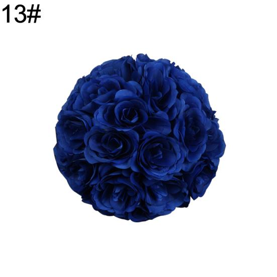 7inch Artificial Rose Silk Flower Kissing Ball Wedding Party Mall DIY Decoration