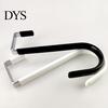 Towel Hook Back Door Punch-free Strong Bearing Capacity Mini S-Shaped PVC Carbon Steel for Kitchen Behind Cabinet Hanger