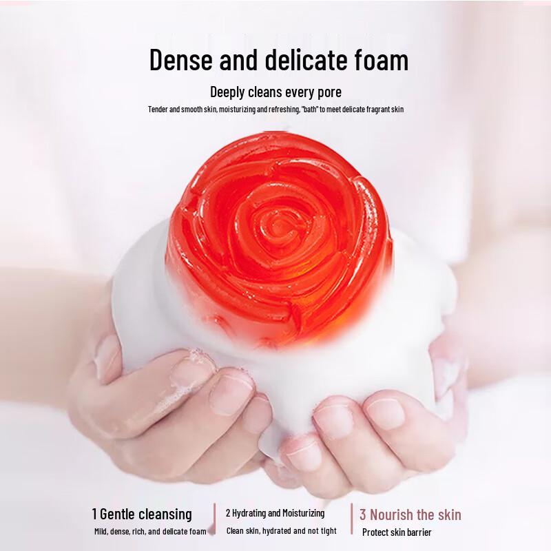 AIFUJIAPIN Rose Essential Oil Handmade Soap