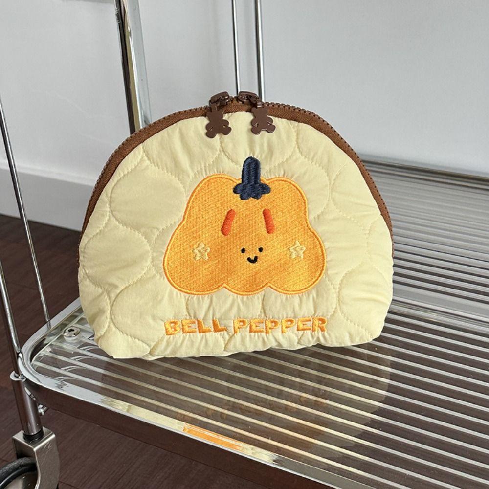 Multifunctional Cartoon Toiletry Bag Handheld Skincare Storage Bag Embroidery Cosmetic Bag  Travel