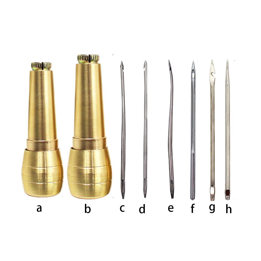 Sewing Awl Tapers Hook Canvas Craft Needle Changeable Hand Stitch Wear-resistant Multipurpose Hollow Repair Crochet Sole Pin