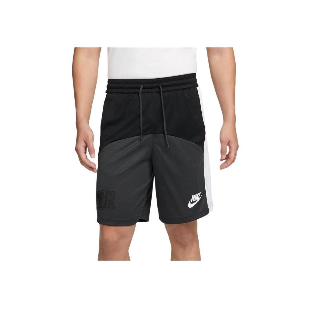 Nike Dri-Fit Starting 5 Block Shorts Black Dark Smoke Grey White DQ5827-010