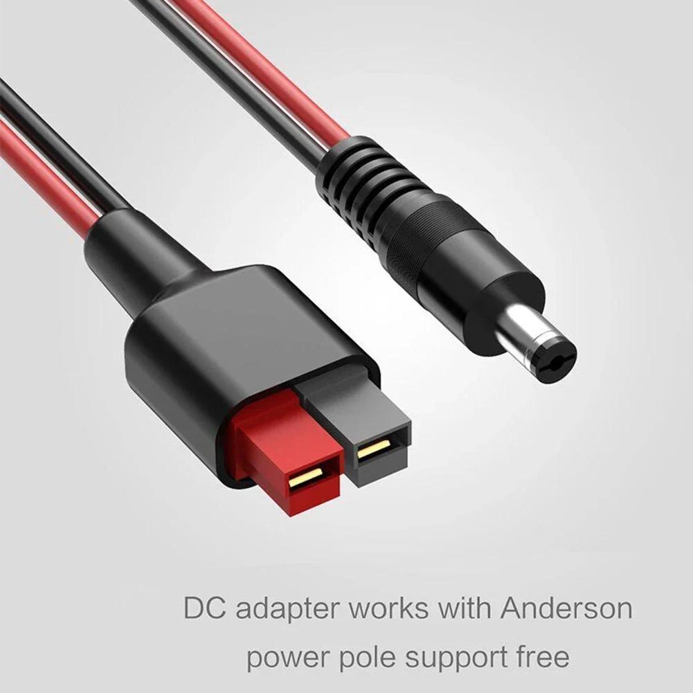 1pc For Solar Adapter Cable 15/30/45A Power Pole Connector DC 5.5x2.5mm Solar Panel Cable Connect Accessories