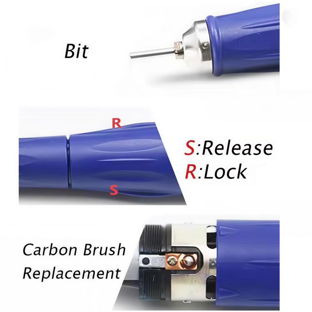 Strong 105L 40000 Rpm Handle For STRONG 210 90 204 207B 211 Electric Manicure Machine Nails Art Polish File Bits Tool