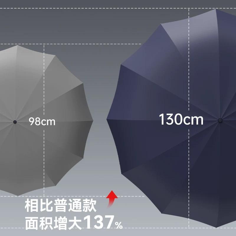 Umbrella large folding umbrella weather and rain parasol women's enlarged thickened reinforced vinyl sun umbrella hot-selling umbrella