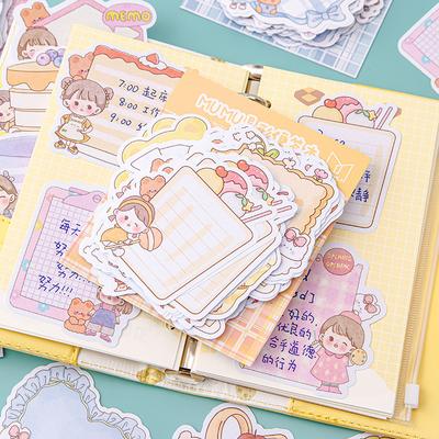 Office School Supplies Kawai Gift Japanese Special Shaped Paper Cute Sticky Writeable Collage Hand Account Material Decoration