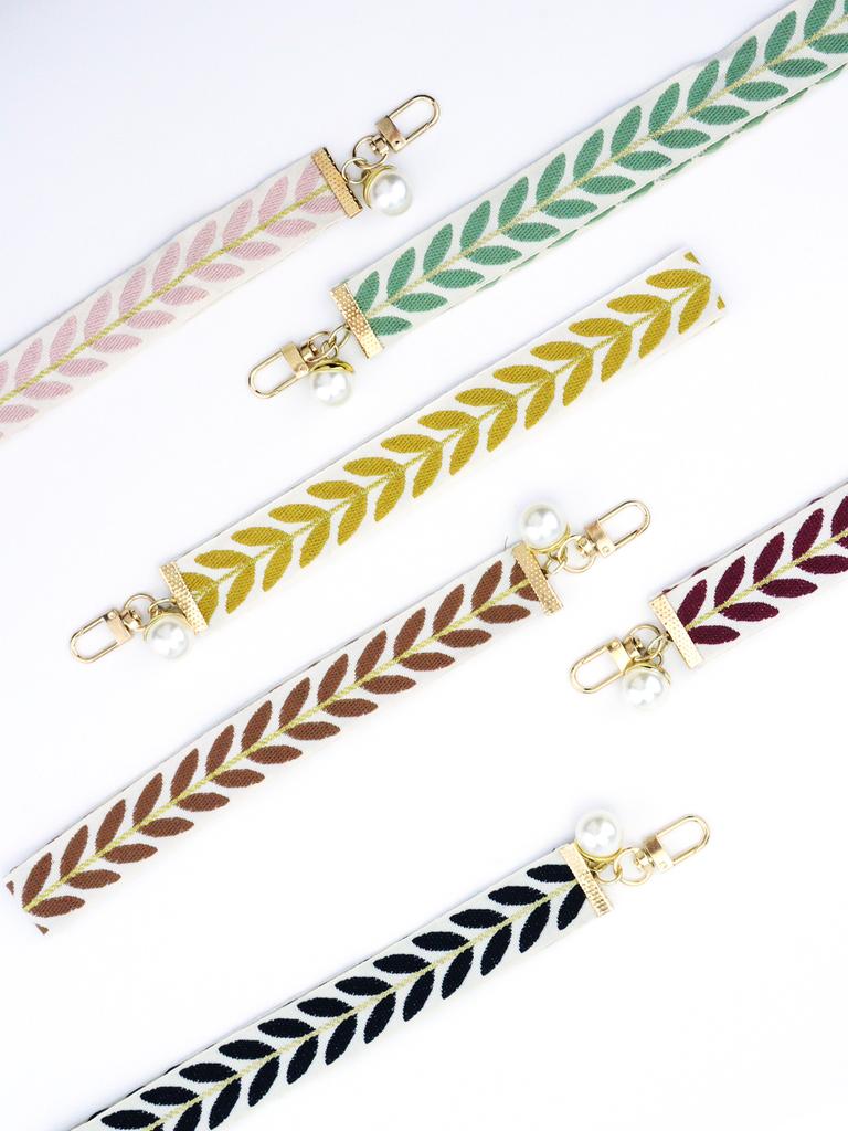 Adjustable and Detachable Manual Leaf Mobile Phone Wrist Strap Damage Protection Multi-color Fresh Mobile Phone Wrist Strap