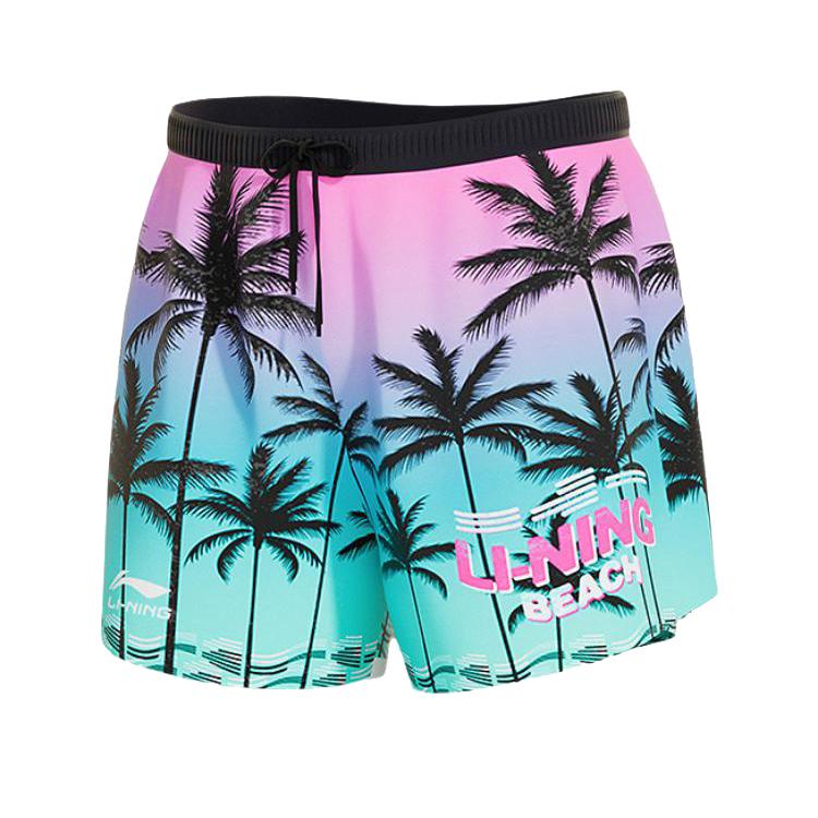 Li Ning Beach Shorts Men s Moderate Square Leg Swim Trunks LSKV301 XXL