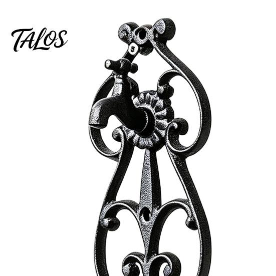 Vintage Hose Rack Water Holder, Cast Iron Garden Outdoor Heavy Duty Wall Retro Storage Mount Hanger, Pastoral Hanging for And Decoration