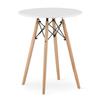 JUST HOME Scandinavian Round Table 60cm White