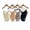 Versatile Lace Satin V-Neck Camisole Bra – Spring/Summer