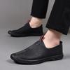 Solid Color Big Size Casual Loafers for Men Fashion Spring Autumn Light Driving Shoes Man New Designer Leather Shoes Male