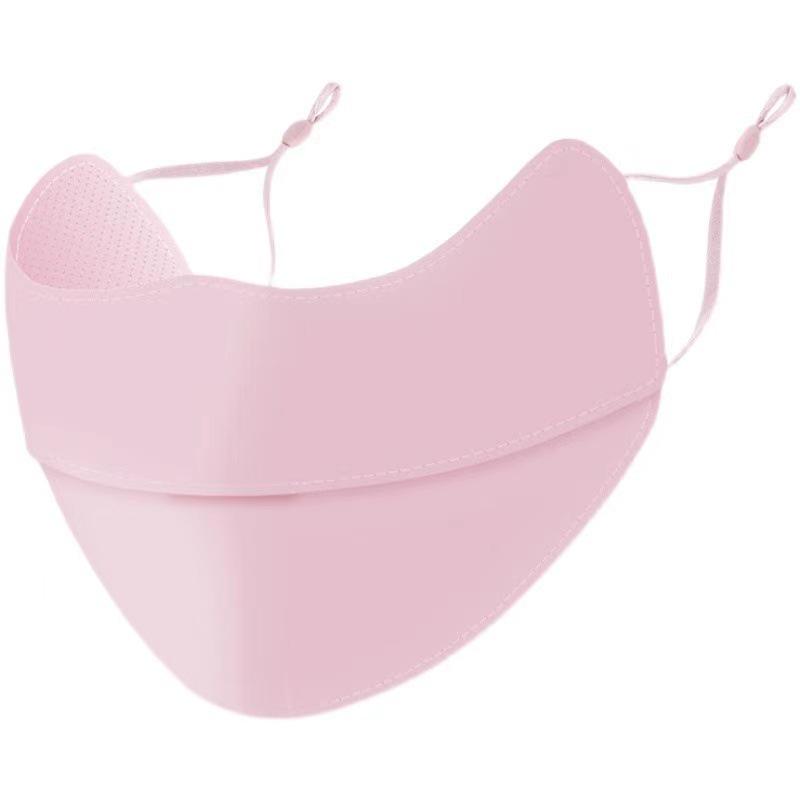 Ice Silk UV Protection Full Face Mask for Women - Outdoor Cycling Sunshade